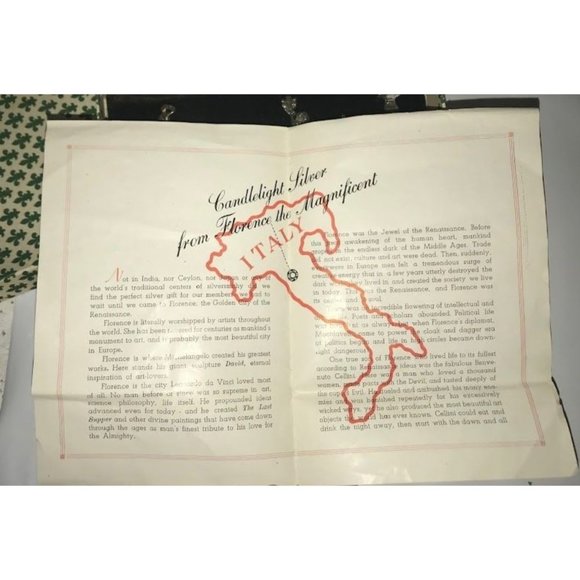 Antique Candlelight Silver Hostess Flatware Set in Box with Insert - from Floren - Picture 3 of 4